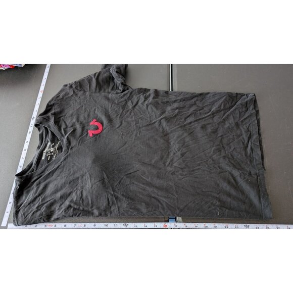 True Religion Mens Black World Tour Graphic Short Sleeve T-Shirt Size Medium - Picture 8 of 10